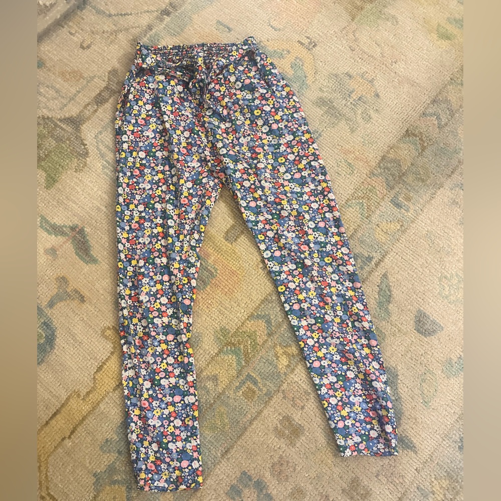 Mini Boden Colorful Floral Kids Pants